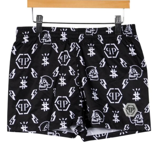 PHILIPP PLEIN JUNIOR Boys' Patterned Swim Shorts Size: 10-11 - Picture 3 of 9